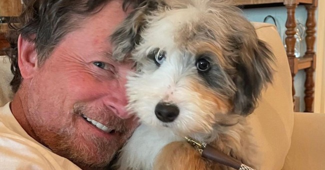 Michael J. Fox reveals new, adorable pet dog named Blue: ‘Welcome to your new home!’